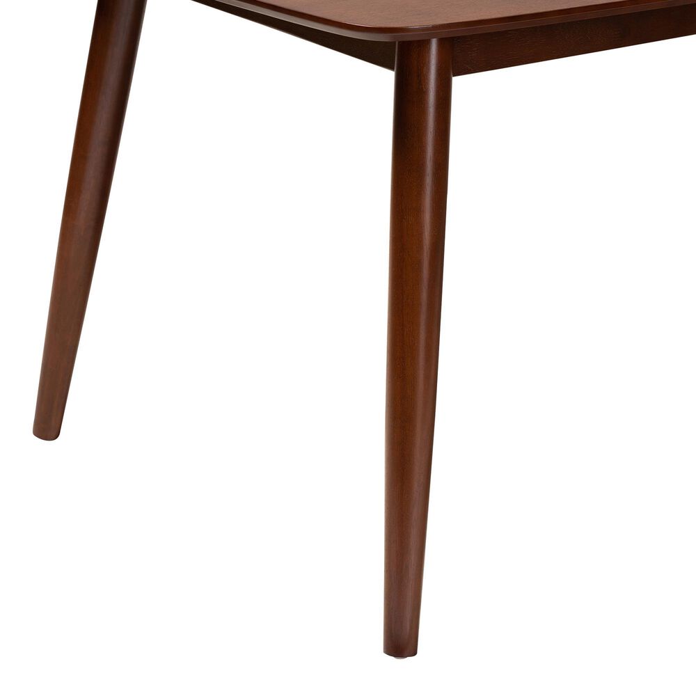 Baxton Studio Edna Dining Table in Walnut - Table Only, , large