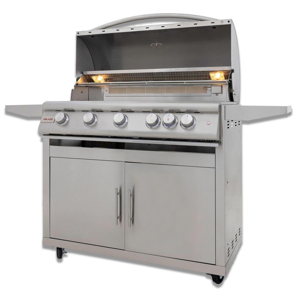 Blaze Premium LTE+ 40&quot; Natural Gas Grill with 5-Burner in Stainless Steel, , large