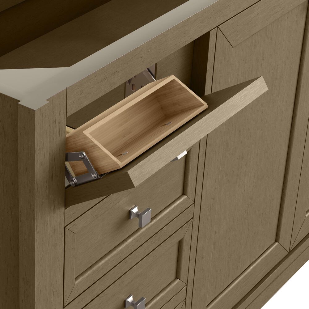 James Martin Vanities Chicago 60" Double Bathroom Vanity Cabinet in Walnut Whisper, , large