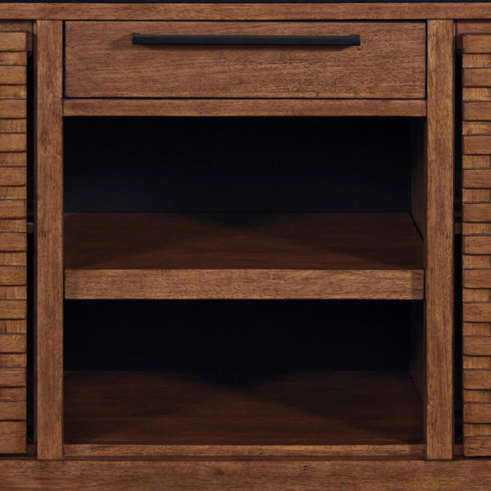 Ashley Kallari Credenza Desk in Warm Brown and Matte Black, , large