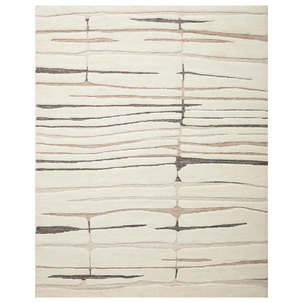 Loloi Bennett 2" x 3" Ivory and Bark Area Rug, , large
