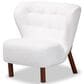 Baxton Studio Cabrera Accent Chair in White, , large