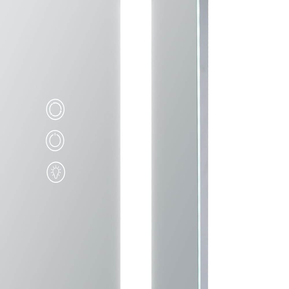 Impressions Vanity Stage Lite Arch Full Length Vanity Mirror in Silver, , large