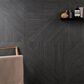 Soho Studio Lounge Ribbed Charcoal 24" x 48" Porcelain Tile, , large