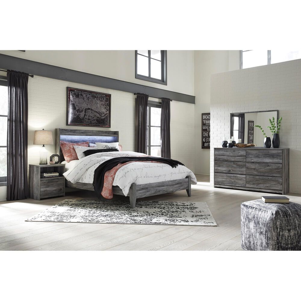 Signature Design by Ashley Baystorm 3 Piece Queen Bedroom Set in Gray, , large