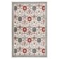 Central Oriental Rooted Champagne and Multicolor 5"3" x 7"7" Area Rug, , large