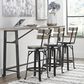 Ashley Lesterton Long Counter Table in Light Brown and Black - Table Only, , large