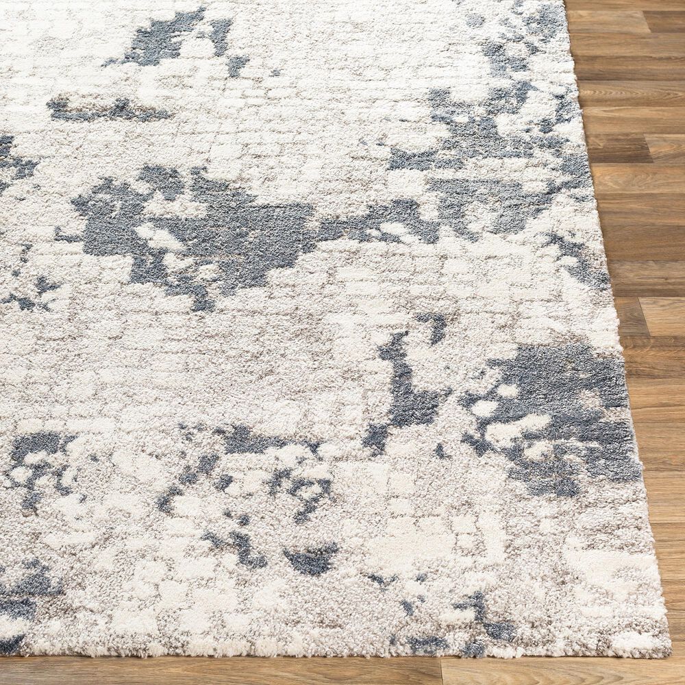 Surya Venice VNE-2300 2&#39;9&quot; x 7&#39;3&quot; Denim, Gray and Ivory Runner, , large