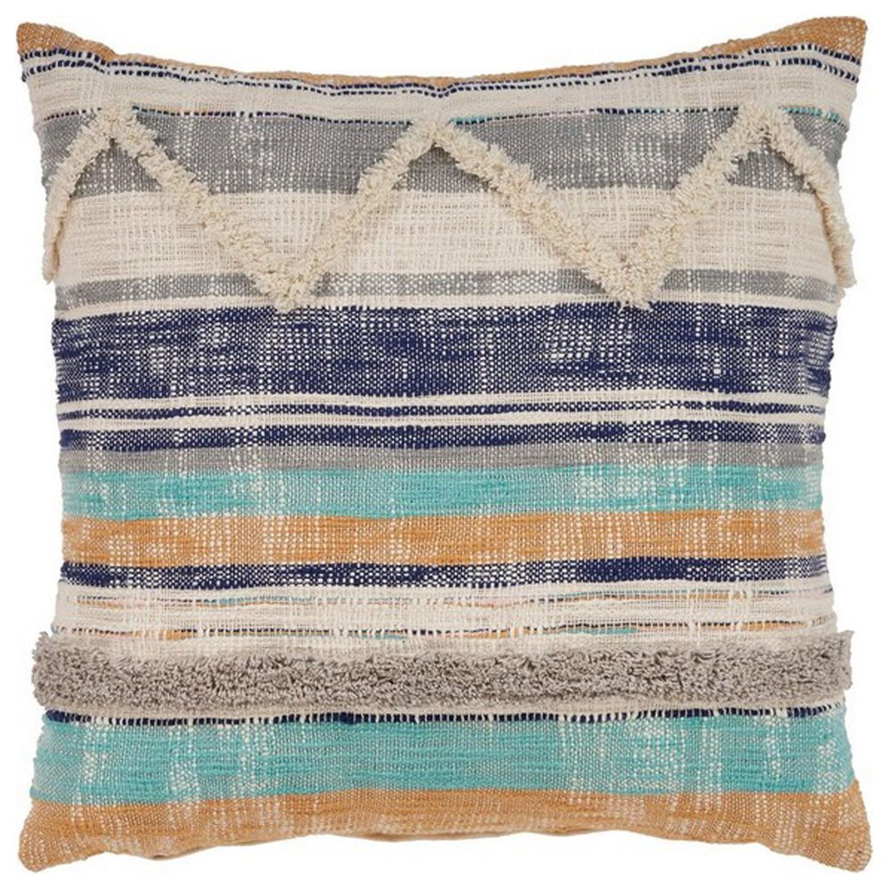 L.R. RESOURCES 18" x 18" Throw Pillow in Multicolor, , large