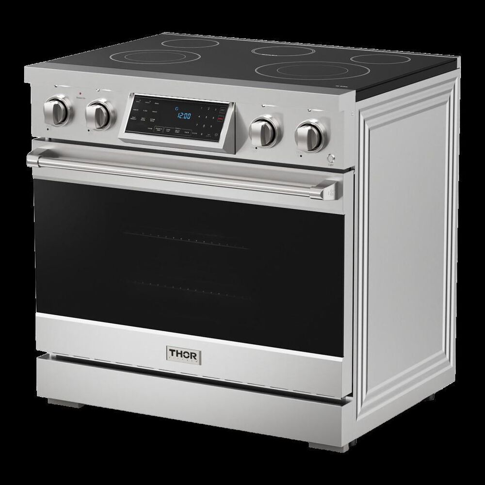 Thor Kitchen Gordon Ramsay 6 Cu. Ft. Professional Electric Range in Stainless Steel, , large
