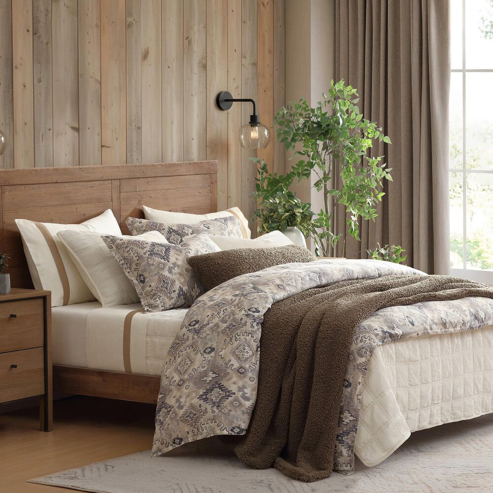 HiEnd Accents Velazquez 3-Piece King/California King Duvet Cover Set in Taupe, Tan and Gray, , large