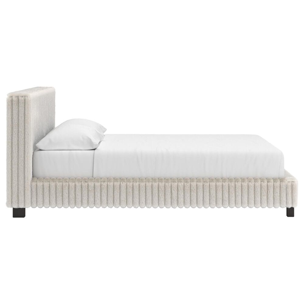 Ashley Zuraleus 4-Piece California King Upholstered Platform Bedroom Set in Matte White, , large