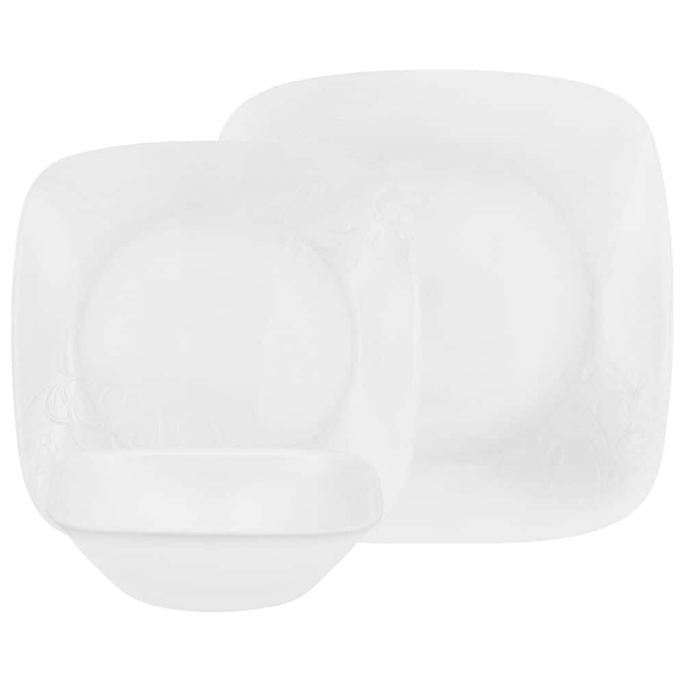 Corelle Cherish 16-Piece Dinnerware Set in White, , large