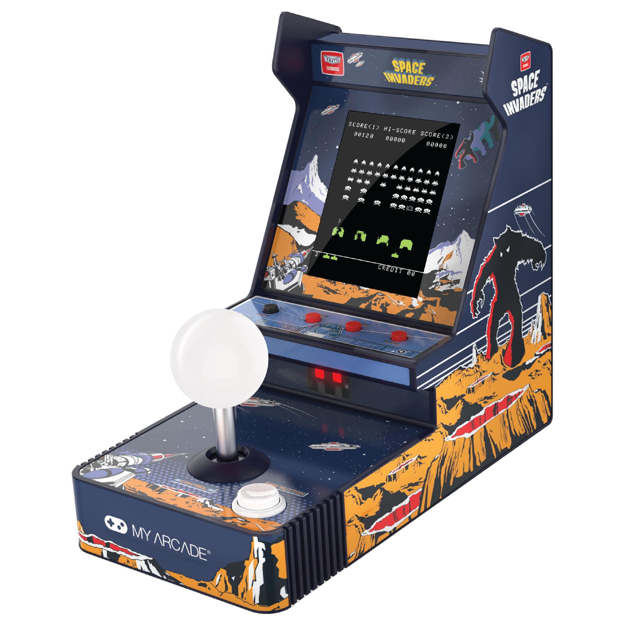 dreamGEAR Atari Space Invaders Joystick Player Handheld Gaming in