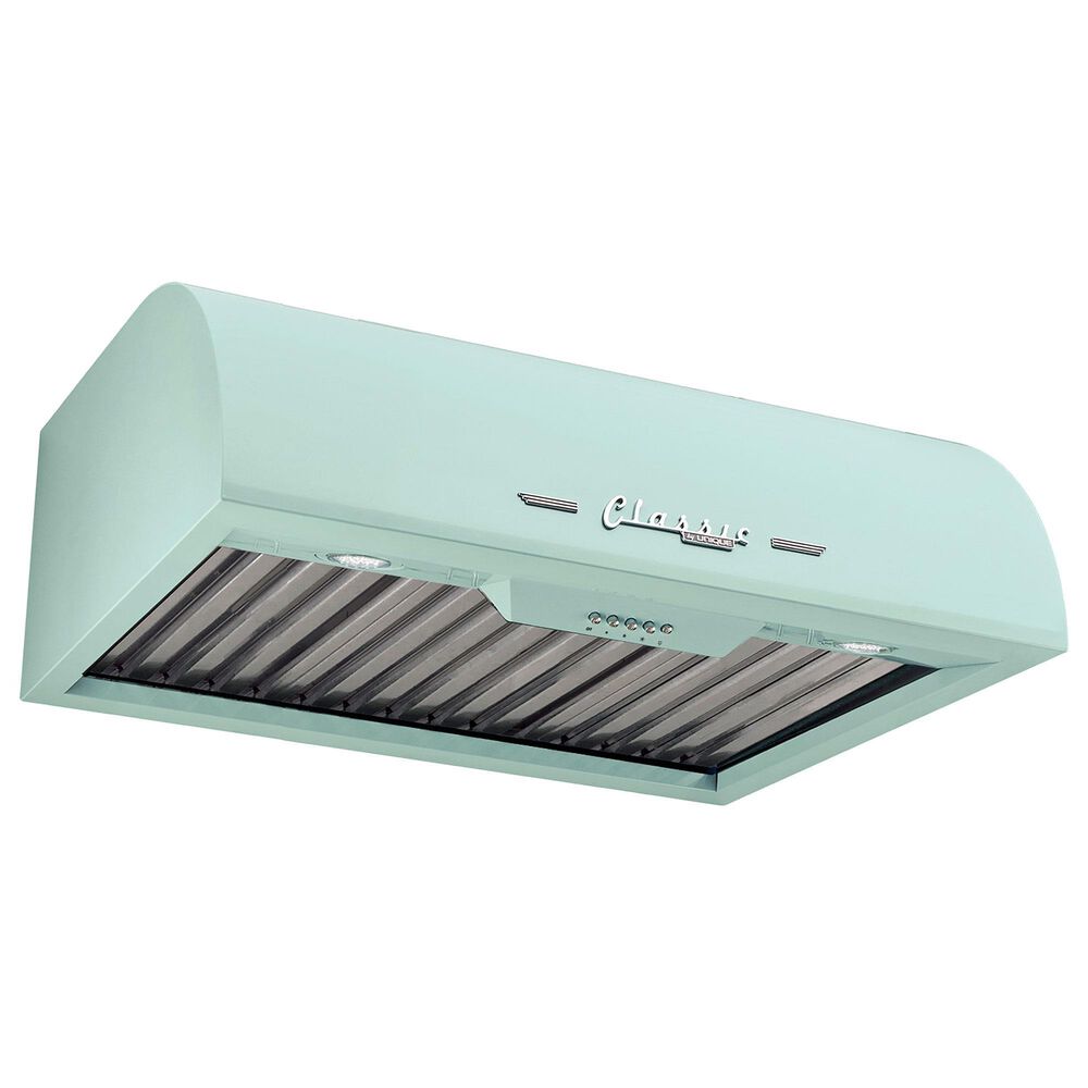 Unique Appliances Classic Retro 24" Under Cabinet Range Hood in Summer Mint Green, , large