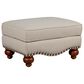 Bassett Ottoman W/brass Nailheads, , large