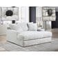 Maple + Main Oversized Chaise Lounge with USB Charging Ports and 2-Cupholder in Julia Fog, , large