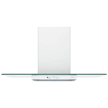 Cafe 36" Wall-Mount Glass Canopy Chimney Hood in Matte White, , large
