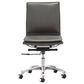Zuo Modern Lider Plus Office Chair in Gray and Silver, , large
