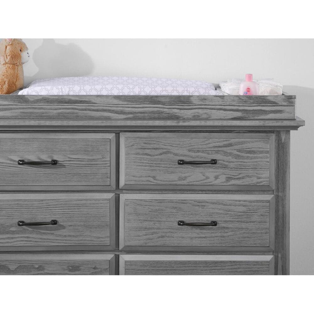 Oxford Baby Willowbrook 6 Drawer Dresser in Graphite Gray, , large