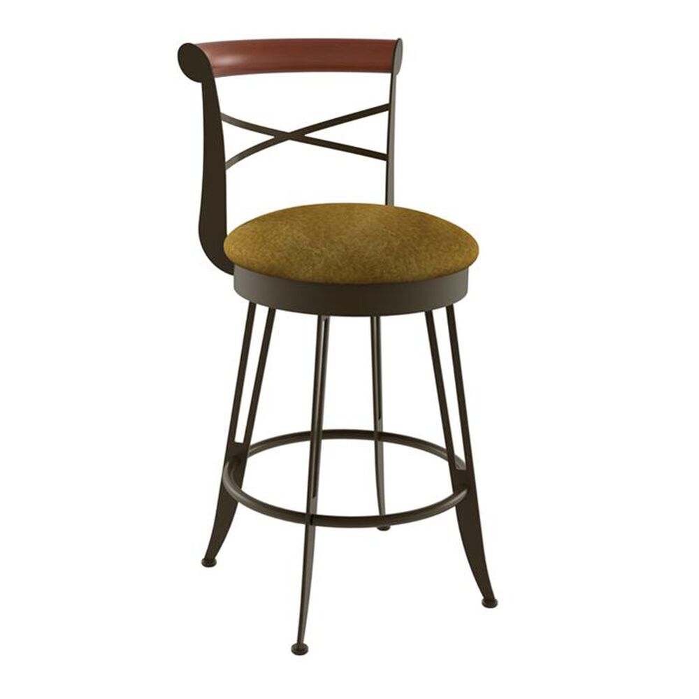 Amisco Historian 30" Swivel Stool, , large