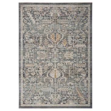 Nourison Lynx 2"3" x 10" Navy and Multicolor Runner, , large