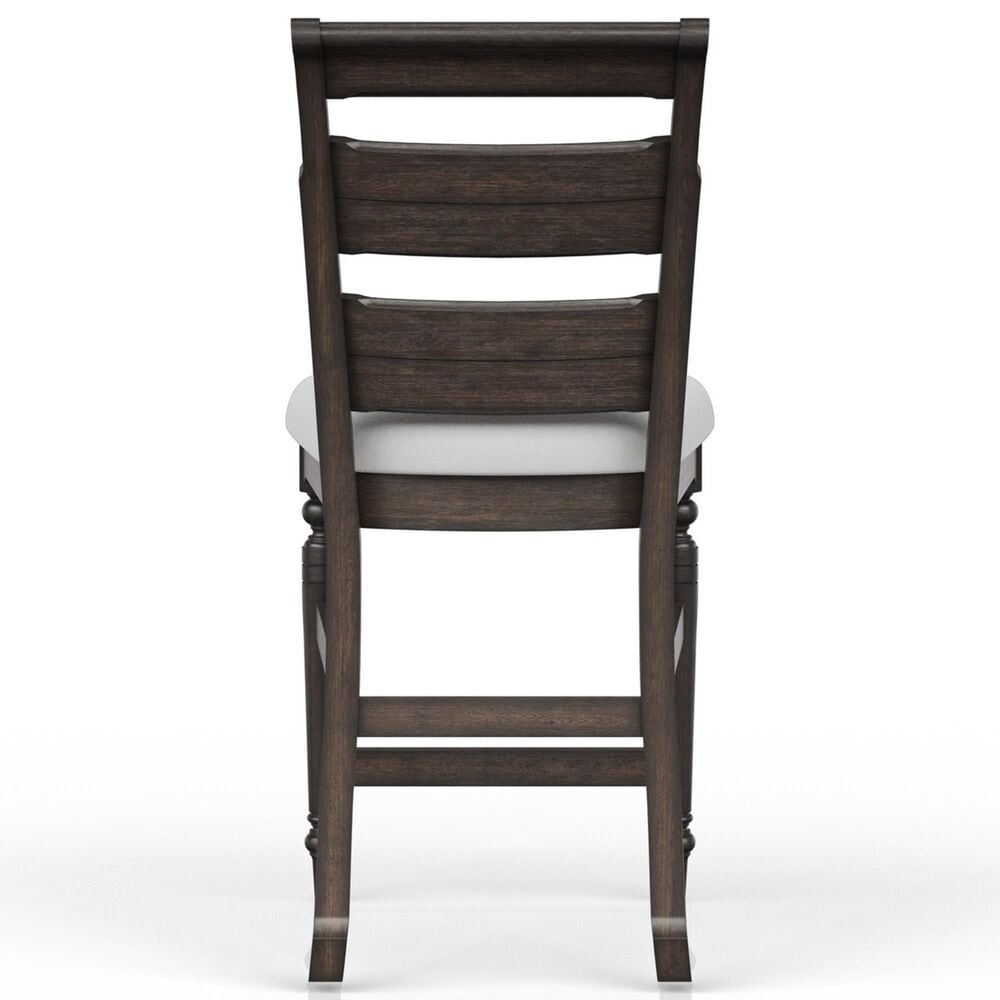Bernards Bellamy Lane Ladder Back Counter Stool in Rich Chocolate Brown, , large