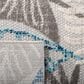 Safavieh Cabana CBN831F 6" x 9" Grey and Blue Indoor/Outdoor Area Performance Rug, , large