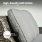 HOMLUX 7-Piece Wicker Patio Sofa Set in Grey, , large