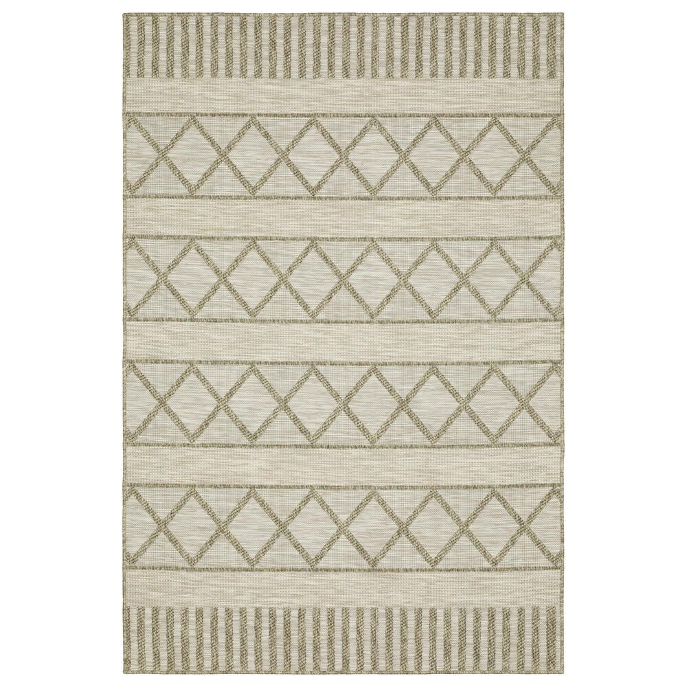 Oriental Weavers Tortuga TR11A 1"10" x 7"6" Beige Runner, , large