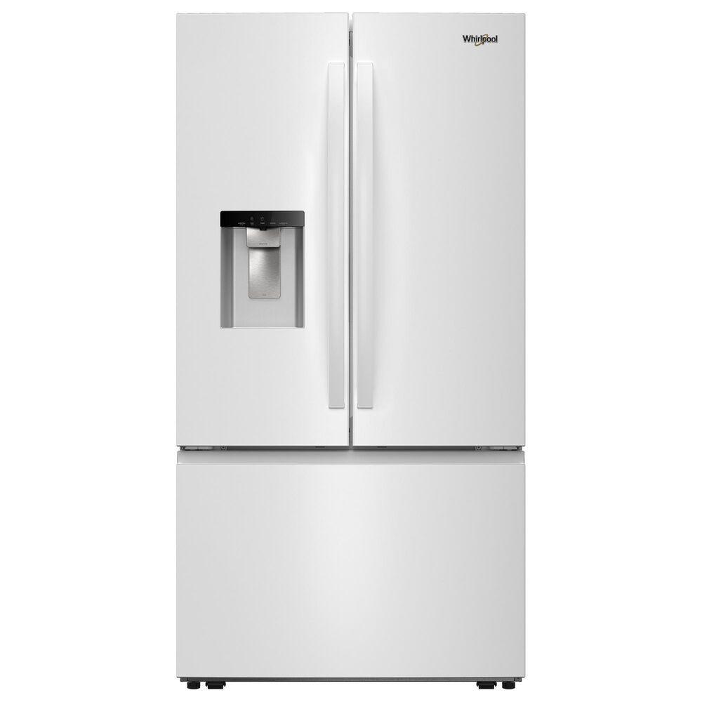Whirlpool 29.58 Cu. Ft. Freestanding French Door Bottom Mount Refrigerator in White, , large