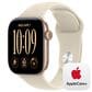 Apple Watch Series 12 (GPS) 42mm Light Gold Aluminum Case with Sand Sport Band - M/L and 2-Year AppleCare+, , large