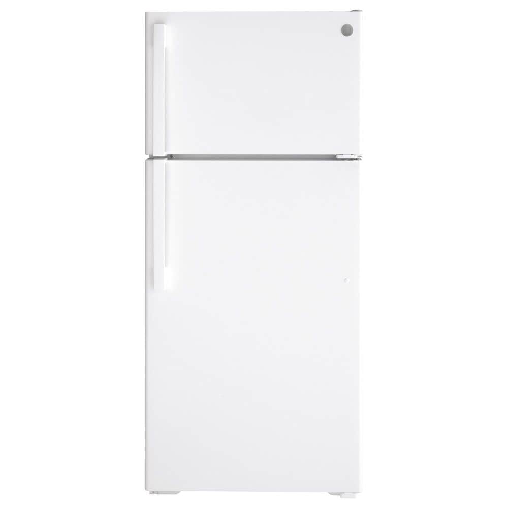 GE Appliances 16.6 Cu. Ft. Energy Star Top Freezer Refrigerator in White, , large