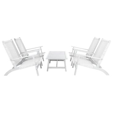 Safavieh Tilden 5-Piece Patio Coffee Set in Gray, , large