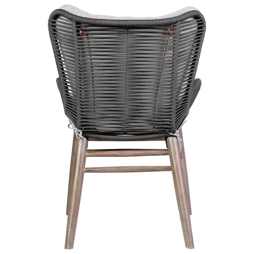 Hearth and Haven Mateo Outdoor Patio Dining Chair in Gray, , large