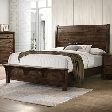 New Heritage Design Blue Ridge King Bed in Rustic Gray, , large