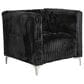 Titanic Furniture Austin Accent Chair in Black Velvet, , large