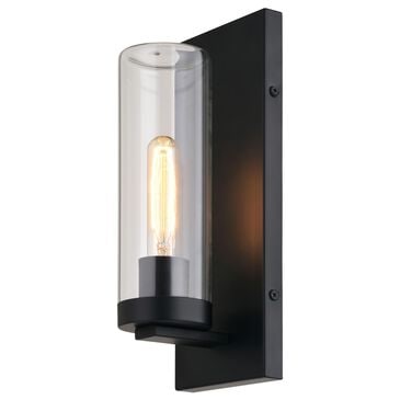 Vaxcel Grantley 1-Light Outdoor Wall Sconce in Matte Black, , large