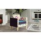 Jennifer Taylor Home Mamba Accent Chair in Satin Teal, Purple and Multicolor, , large