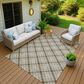 Dalyn Rug Company Soft Essentials Plaid Granite 9" x 12" Indoor/Outdoor Area Rug, , large