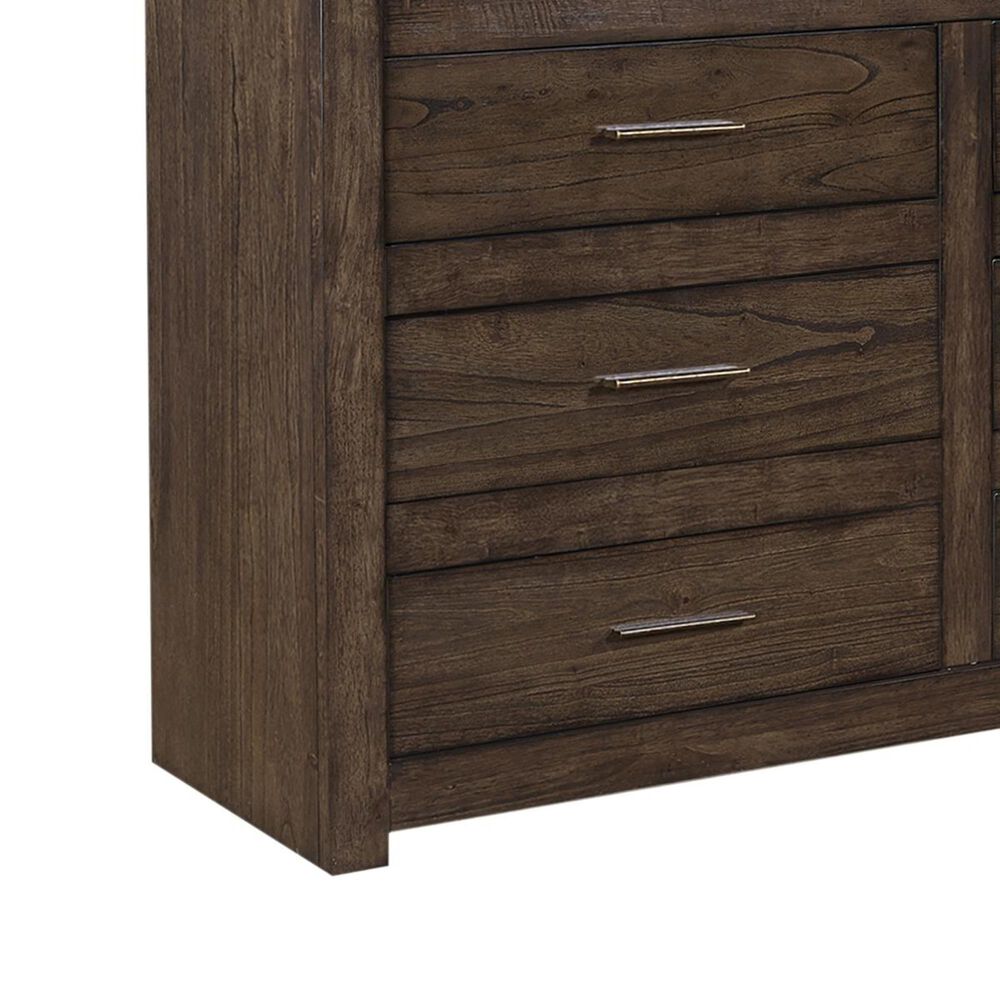 Riva Ridge Modern Loft 9 Drawer Chesser in Brownstone, , large