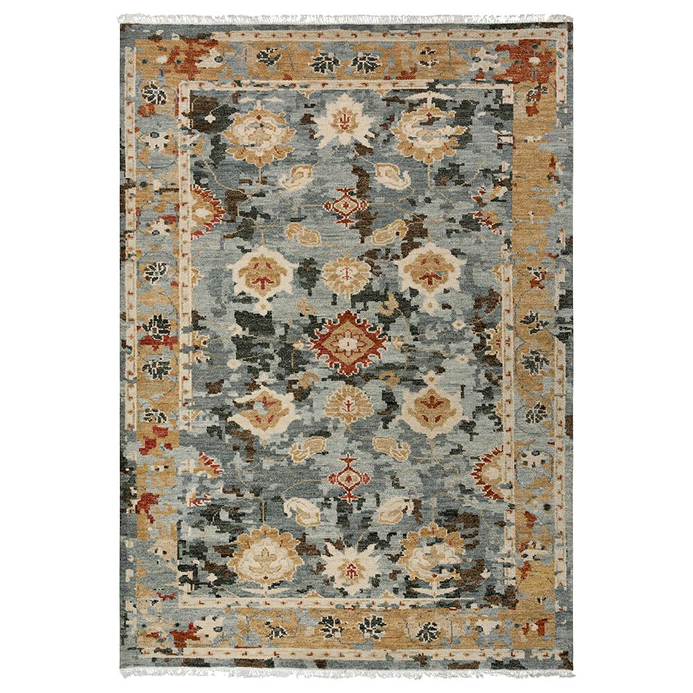 RIZZY Belmont 6" x 9" Dark Grey, Gold and Rust Area Rug, , large