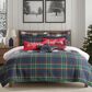 Levtex Spencer King Reversible Quilt in Navy, Red, Green, Gold and White, , large