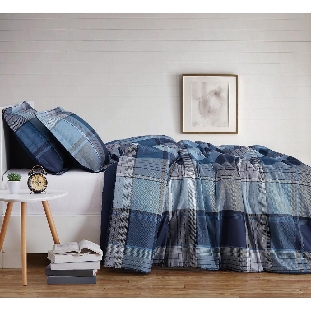 Pem America Truly Soft Trey 2-Piece Twin XL Duvet Set in Blue, , large
