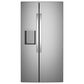 GE Appliances 24 Cu. Ft. Counter-Depth Side-By-Side Refrigerator with Extra Tall Dispenser and Energy Star in Fingerprint Resistant Stainless Steel, , large