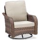 Sunwell Garden 6-Piece Patio Chat Set Two Ottomans in Beige, , large