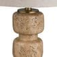 Crestview Collection Somerset Table Lamp in Tan and Gold, , large