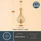 Vaxcel Monrovia 3-Light Pendant in Muted Brass, , large