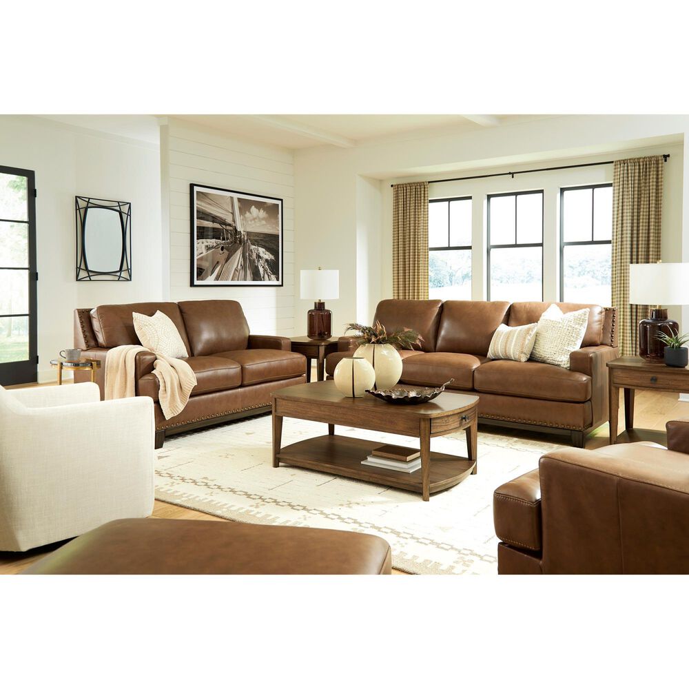 Ashley Saonara 4-Piece Stationary Living Room Set in Amber, , large