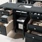 James Martin Vanities Brittany 60" Single Bathroom Vanity in Black Onyx with 3 cm Parisien Bleu Quartz Top and Rectangular Sink, , large